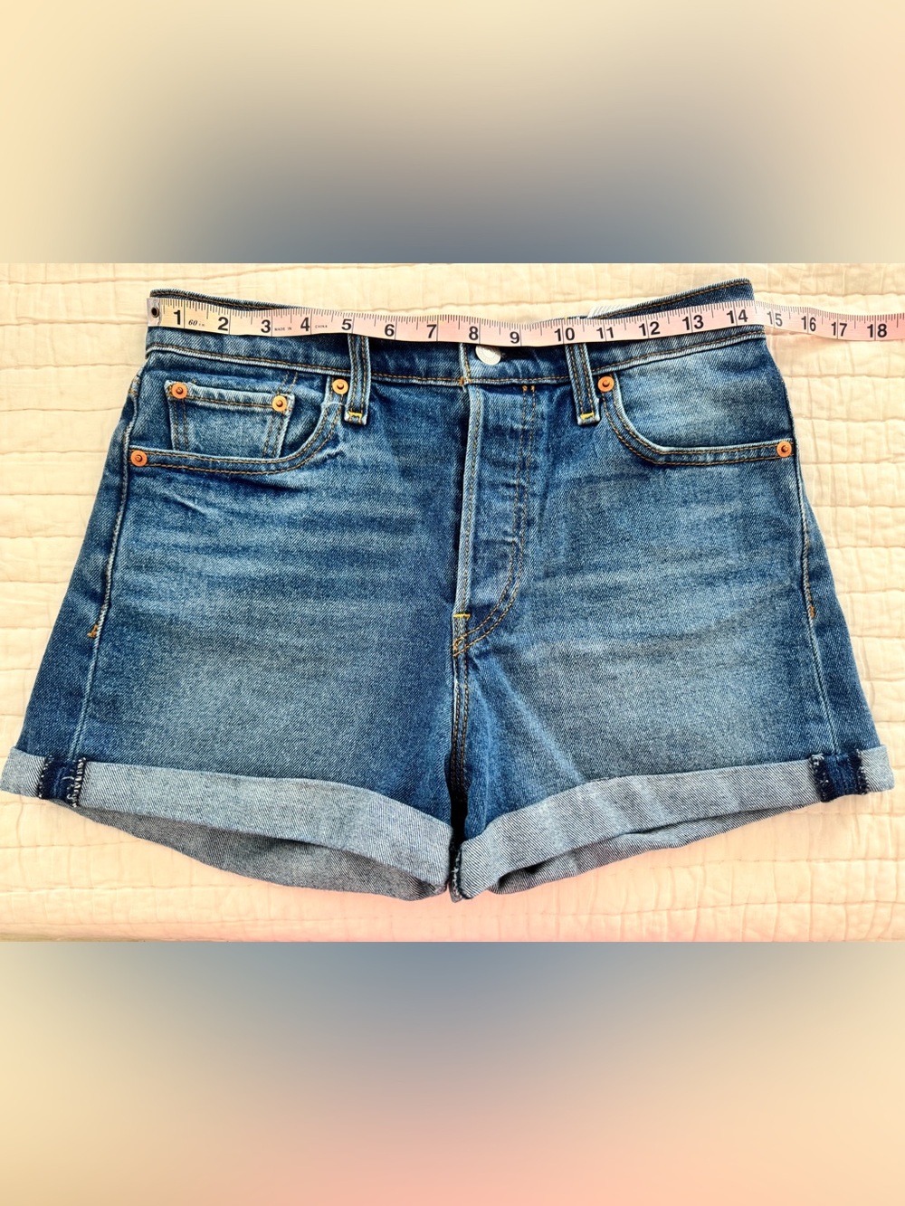 Vintage Levi Classic Blue Denim Women's Shorts